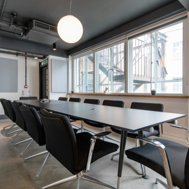 The meeting room at Luke Street, Canvas Offices in Old Street