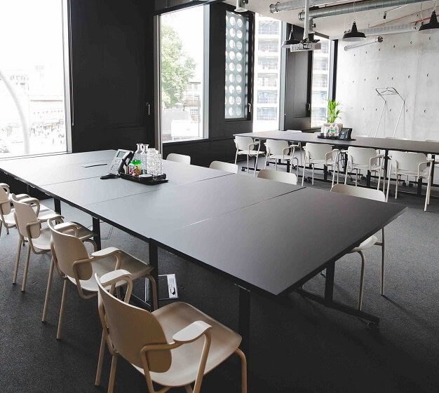 The meeting room at Old Street Yard, FORA in Old Street