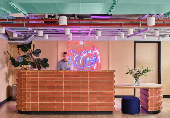 The reception at Old Street, InfinitSpace in Old Street