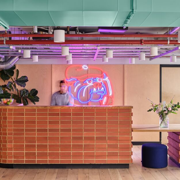 The reception at Old Street, InfinitSpace in Old Street