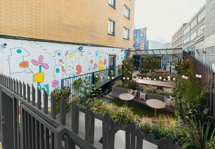 Use the roof terrace at Luke Street, Canvas Offices (Old Street)