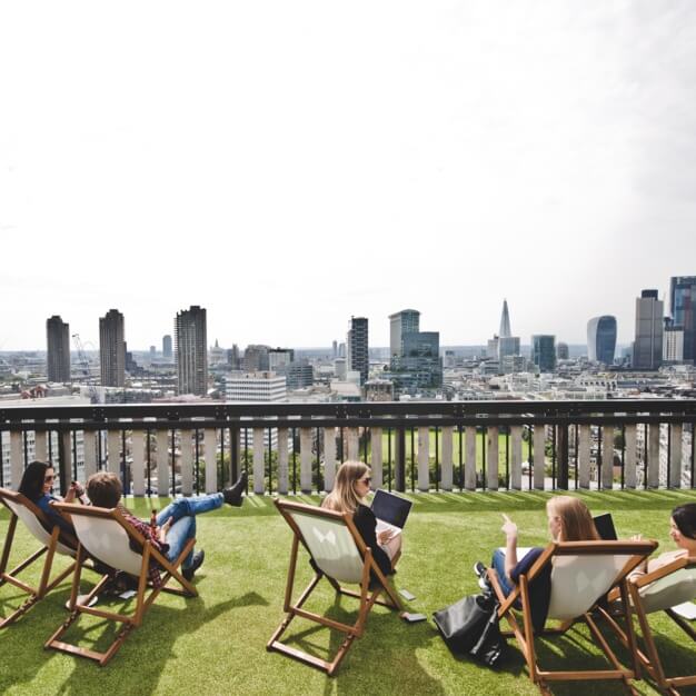 Use the roof terrace at Old Street Yard, FORA (Old Street)