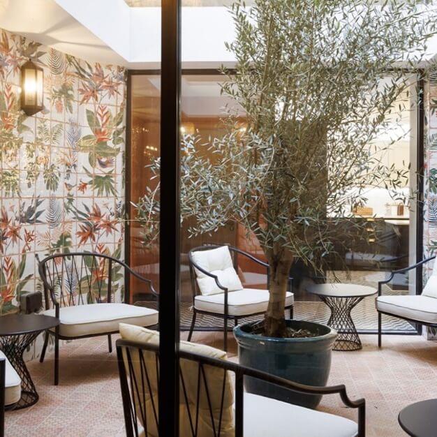 The breakout area at Margaret Street, Creo London Ltd. in Oxford Circus