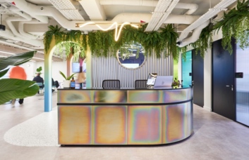 Reception at Oxford Street, Huckletree in Oxford Street