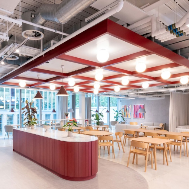 Dedicated breakout area at Sheldon Square, The British Land Company PLC in Paddington