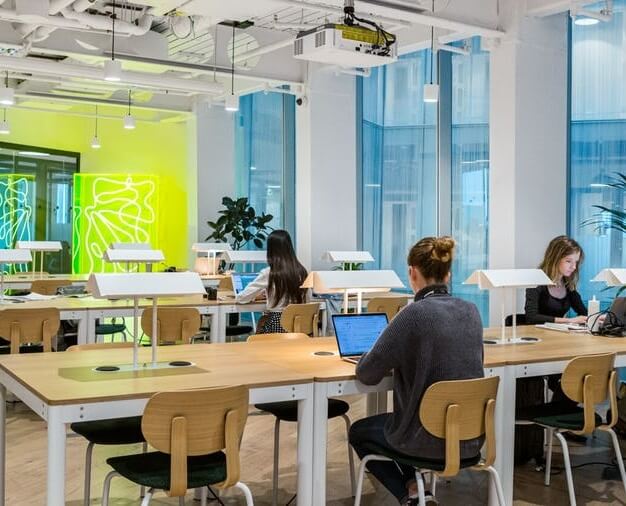Enjoy the communal space in Merchant Square, WeWork in Paddington