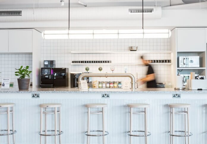 Kitchen at Merchant Square, WeWork in Paddington