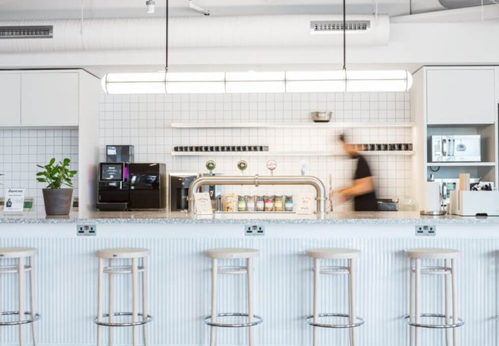 Kitchen at Merchant Square, WeWork in Paddington