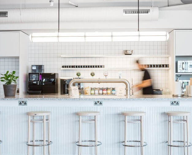 Kitchen at Merchant Square, WeWork in Paddington