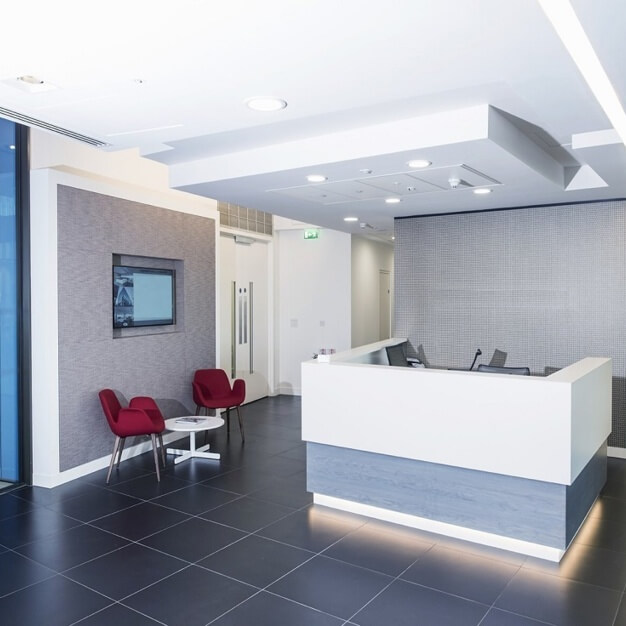 Reception at Kingdom Street, Regus in Paddington