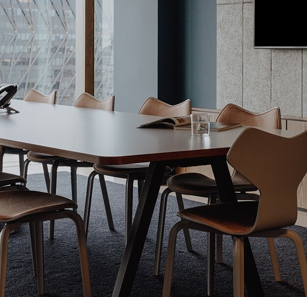 The meeting room at Eastbourne Terrace, FORA in Paddington