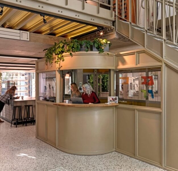 The reception at Hermitage Street, Together Paddington Works Ltd in Paddington