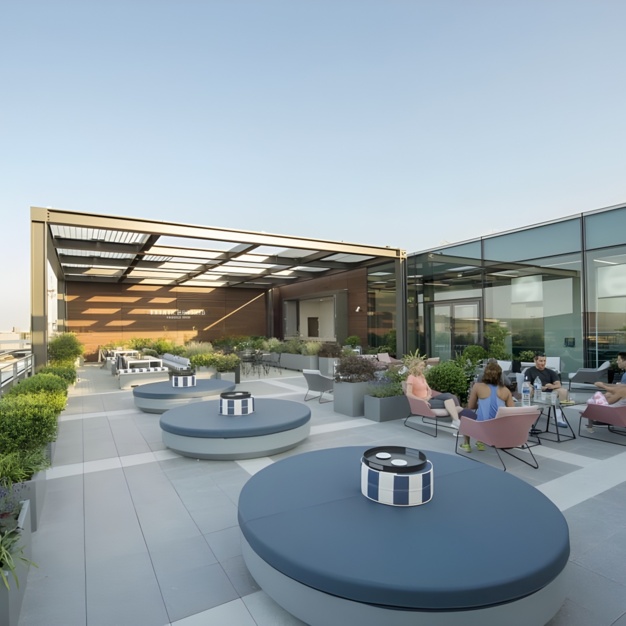 The roof terrace - Kingdom Street, The British Land Company PLC in Paddington