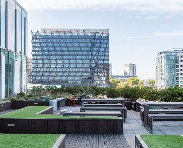 Use the roof terrace at Eastbourne Terrace, WeWork (Paddington)