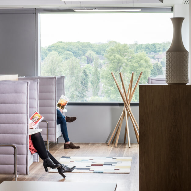 Enjoy the communal space in Lakeside Drive, Regus in Park Royal
