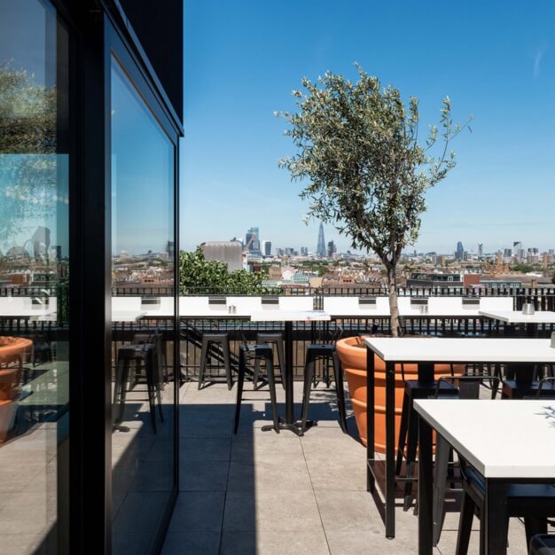 The roof terrace at Rye Lane, Market Peckham Ltd in Peckham