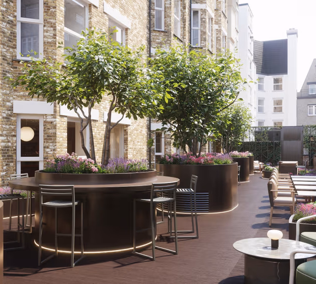 Roof terrace in Piccadilly, Situu, Piccadilly Circus