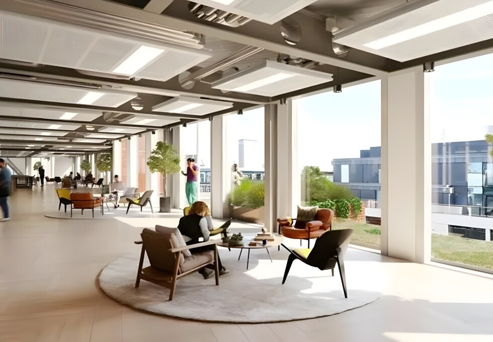 A breakout area at Sherwood Street in Piccadilly, Land Securities Group PLC