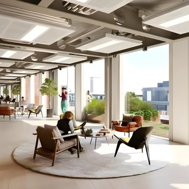 A breakout area at Sherwood Street in Piccadilly, Land Securities Group PLC