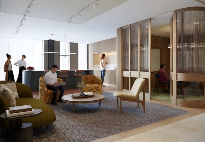 Breakout area at Sherwood Street, Land Securities Group PLC in Piccadilly