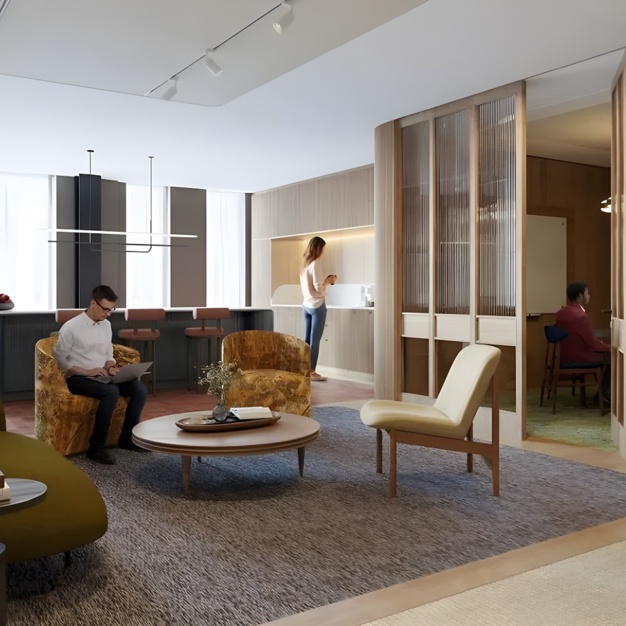 Breakout area at Sherwood Street, Land Securities Group PLC in Piccadilly