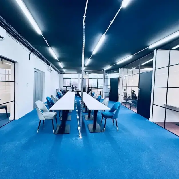 The communal space at High Street, The Factory London Ltd in Plaistow