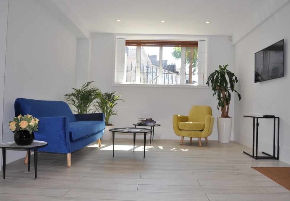 A breakout area in Gloucester Avenue, The Vineyards Ltd, Primrose Hill