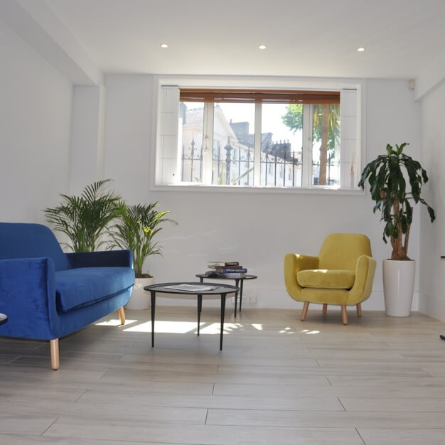 A breakout area in Gloucester Avenue, The Vineyards Ltd, Primrose Hill