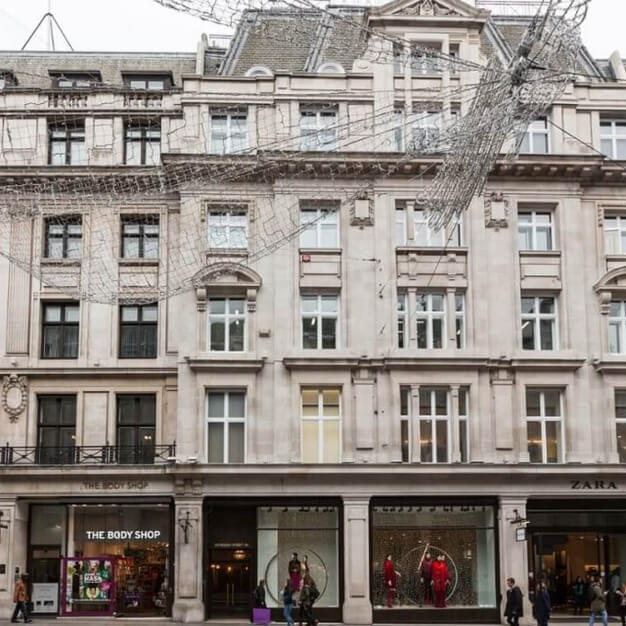The building at Regent Street, Landmark Space, Regent Street