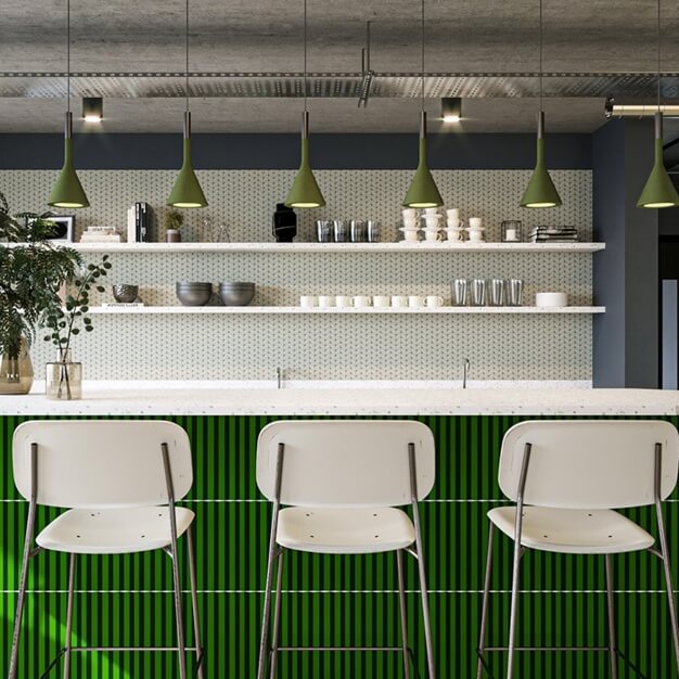 Kitchen at Kew Road, The Boutique Workplace Company in Richmond