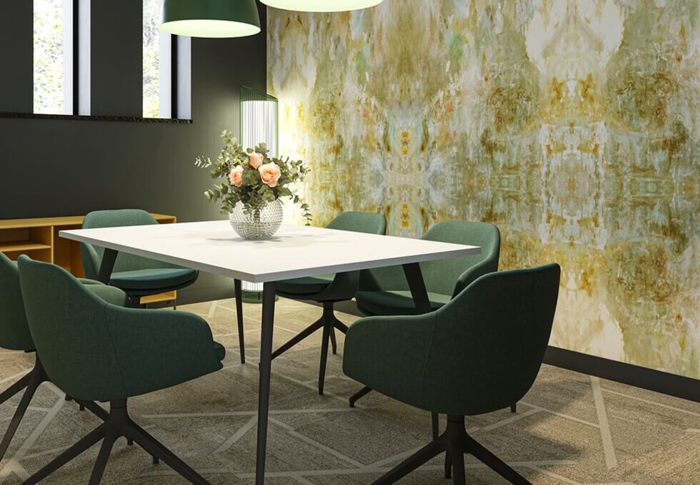 The meeting room at Kew Road in Richmond, The Boutique Workplace Company