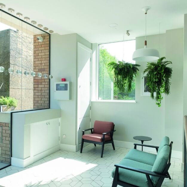 The reception at Little Green, Workspace Group Plc in Richmond