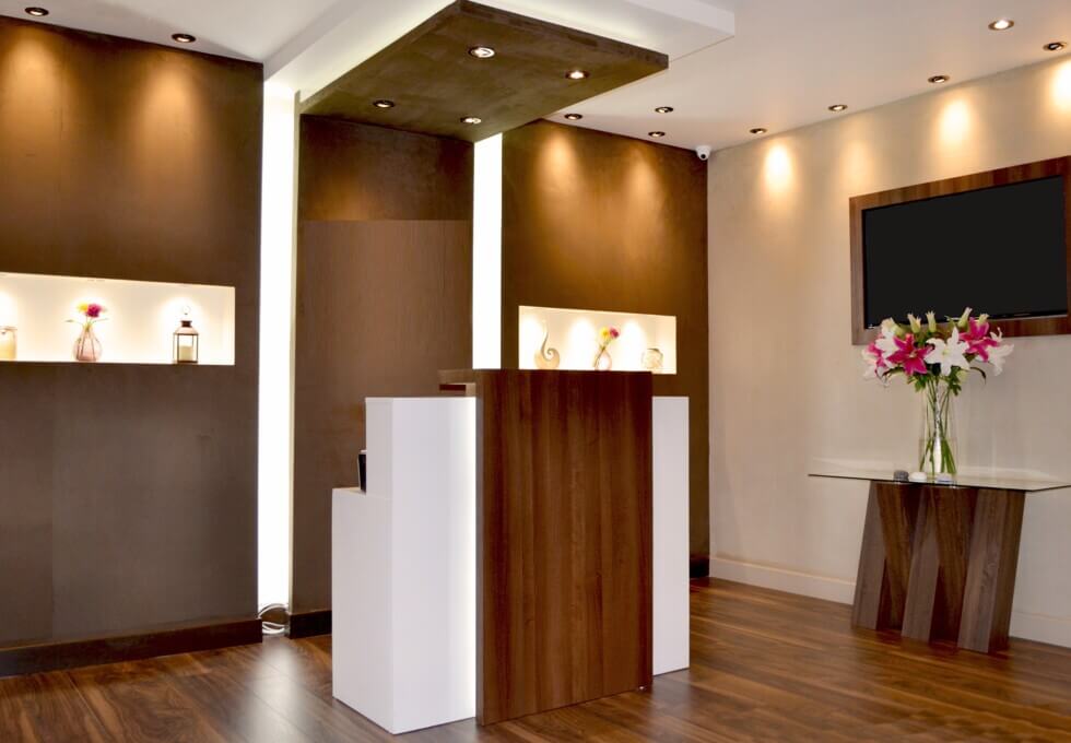 The reception at High Road, Icon Offices Ltd in Romford