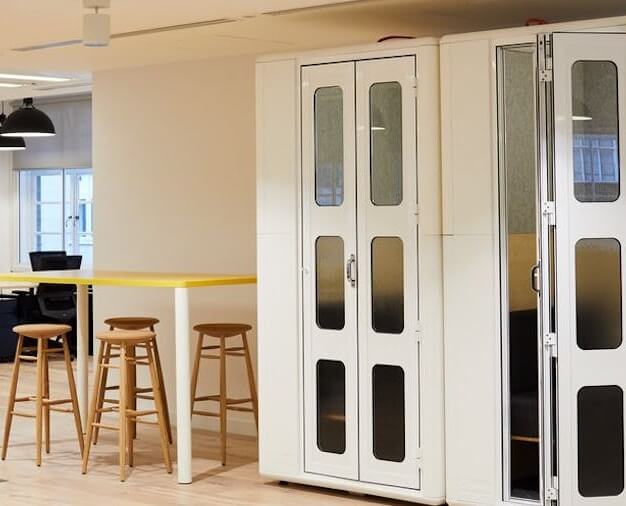 The phone booth at Russell Square, WeWork in Russell Square