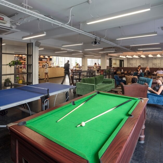 Client breakout area in Charecroft Way, Workspace Group Plc - Shepherds Bush