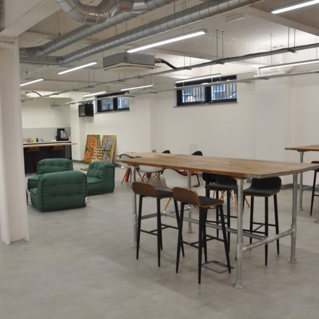A breakout area in Cranwood Street, Shoreditch One Ltd (Oneder), Shoreditch