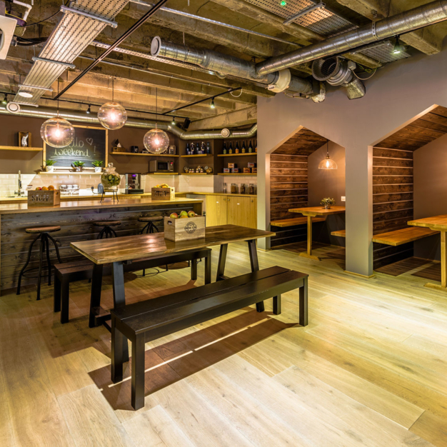 Breakout area at Rivington Street, Shoreditch Business Centre in Shoreditch