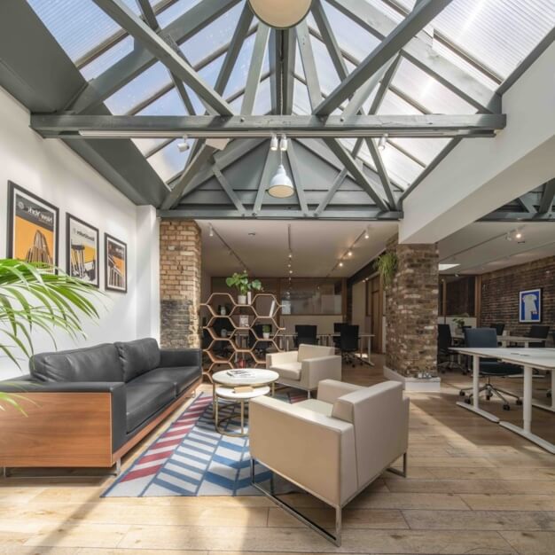 Breakout area at Shoreditch High Street, Canvas Offices in London