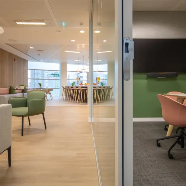 Breakout space for clients - Crown Place, Industrious UK Holdings Ltd in Shoreditch