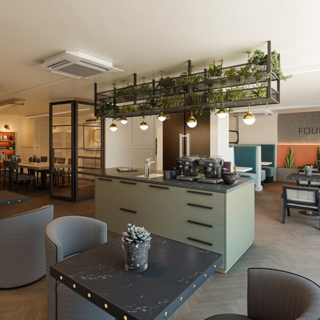 Breakout space in Bonhill Street, Business Cube (Shoreditch)