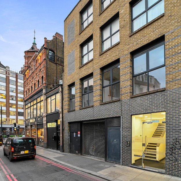 Building external for Holywell Lane, Base Offices, Shoreditch