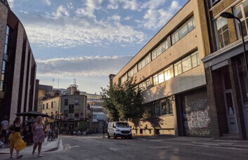 Building outside at Scrutton Street, Techspace, Shoreditch