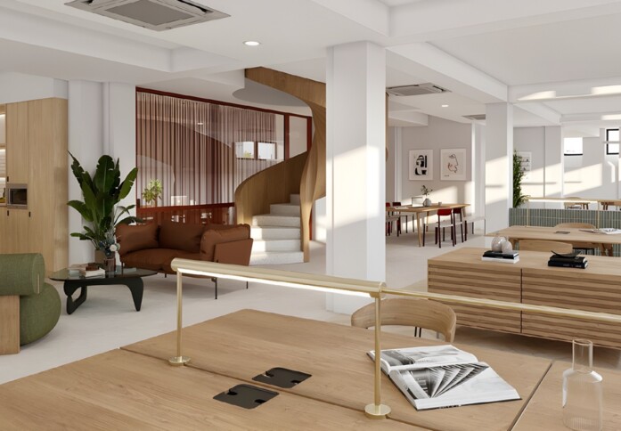 Client Breakout space - Paul Street, One Avenue in Shoreditch