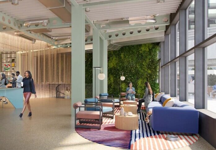 Foyer area in Montacute Yards, FORA, Shoreditch