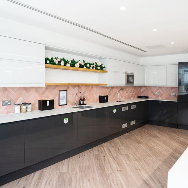 Kitchen at Paul Street, Unity Flexible Office Space in Shoreditch