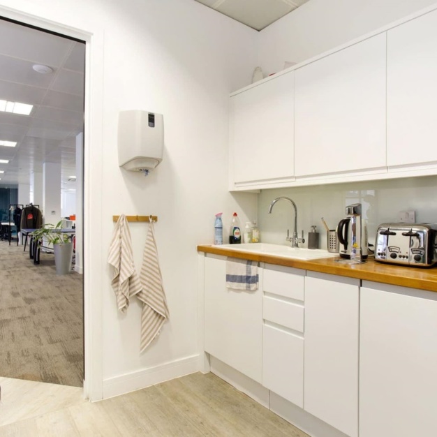 Kitchenette at Clifton Street, Kitt Technology Limited in Shoreditch