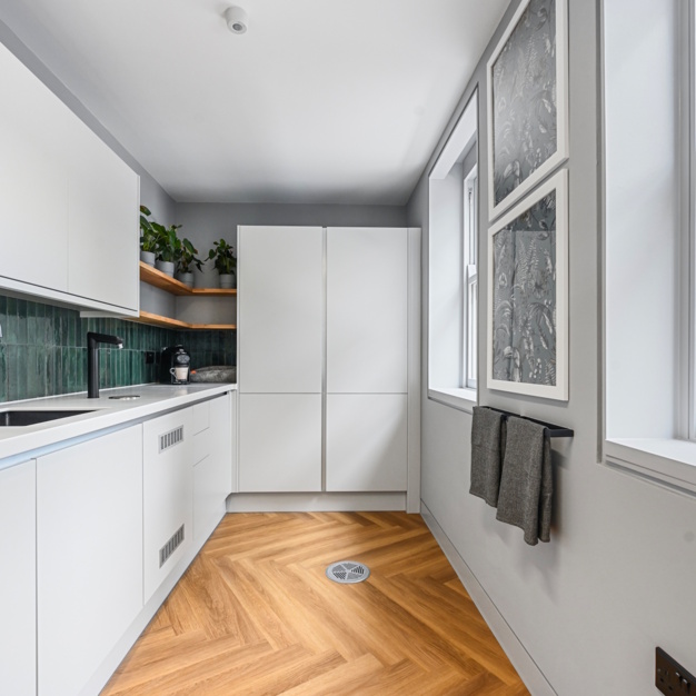 Kitchenette at Curtain Road, CDV Realty Limited in Shoreditch