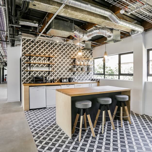 Kitchenette at Luke Street, Techspace in Shoreditch