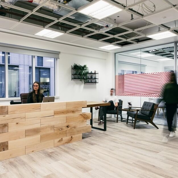 Reception in Finsbury Market, Knotel, Shoreditch