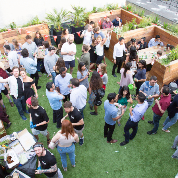 Roof terrace in Curtain Road, The Boutique Workplace Company, Shoreditch